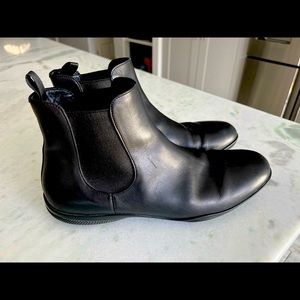 Prada Black Chelsea Boots